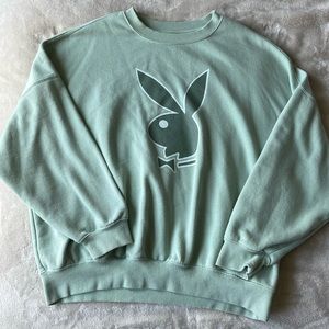 mint green playboy sweatshirt
